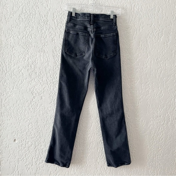 Agolde 90s Pinch Jeans Pant High Straight Black Denim Dark Classic Minimalist 25 - Picture 6 of 14
